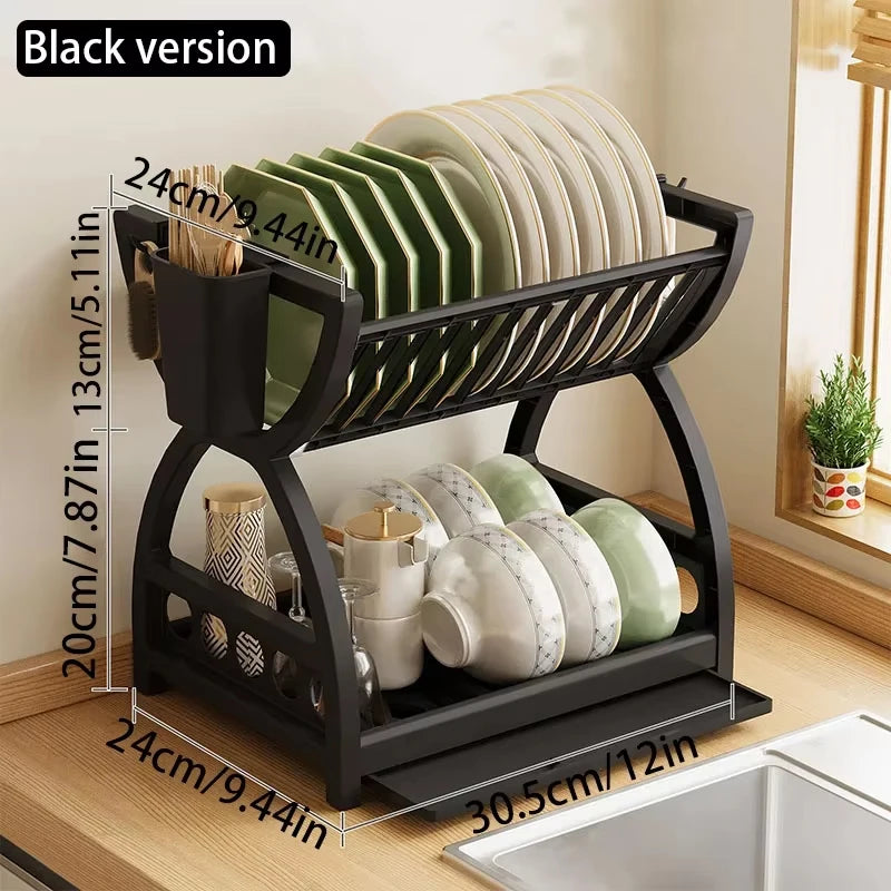 Eco-Friendly Pull-Out Kitchen Storage Rack with Double Layer Design