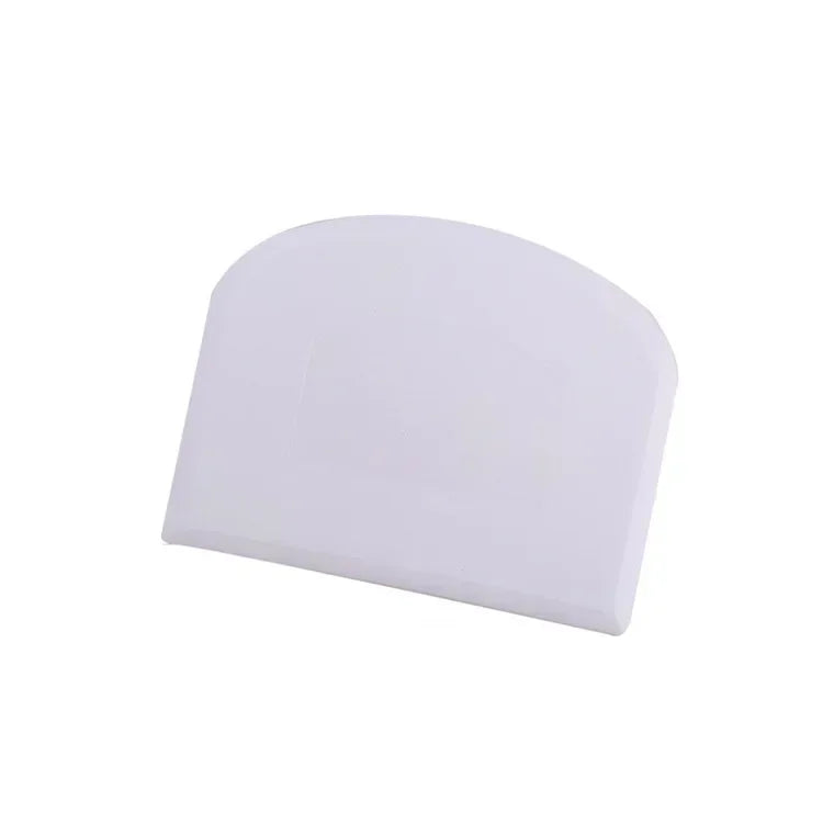 Eco-Friendly Plastic Dough Scraper Set - Flexible Baking Tool 4-Pack