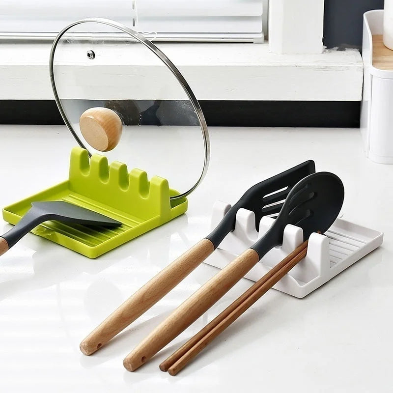 Non-Slip Kitchen Spoon & Spatula Holder Organizer Rack