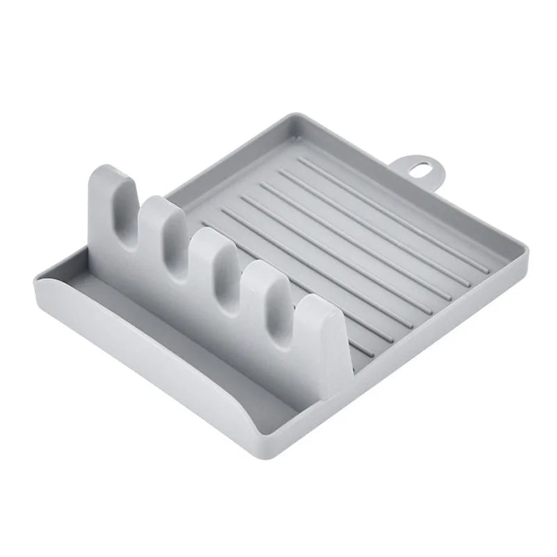 Non-Slip Kitchen Spoon & Spatula Holder Organizer Rack