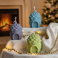 Pine Cone House Candle: Handmade Soy Christmas Decor